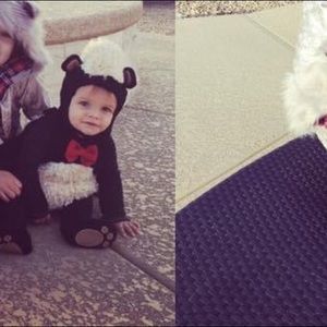 Infant skunk costume size 6-12 months